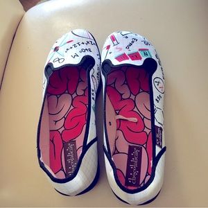 Hot Chocolate Designs “Nerdy” slip ons. Size‎ 38.